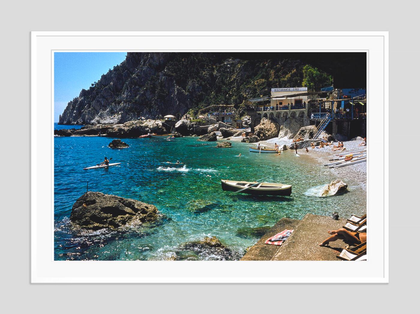 A Beach In Capri 1959 Limited Signature Stamped Edition  - Modern Photograph by Toni Frissell