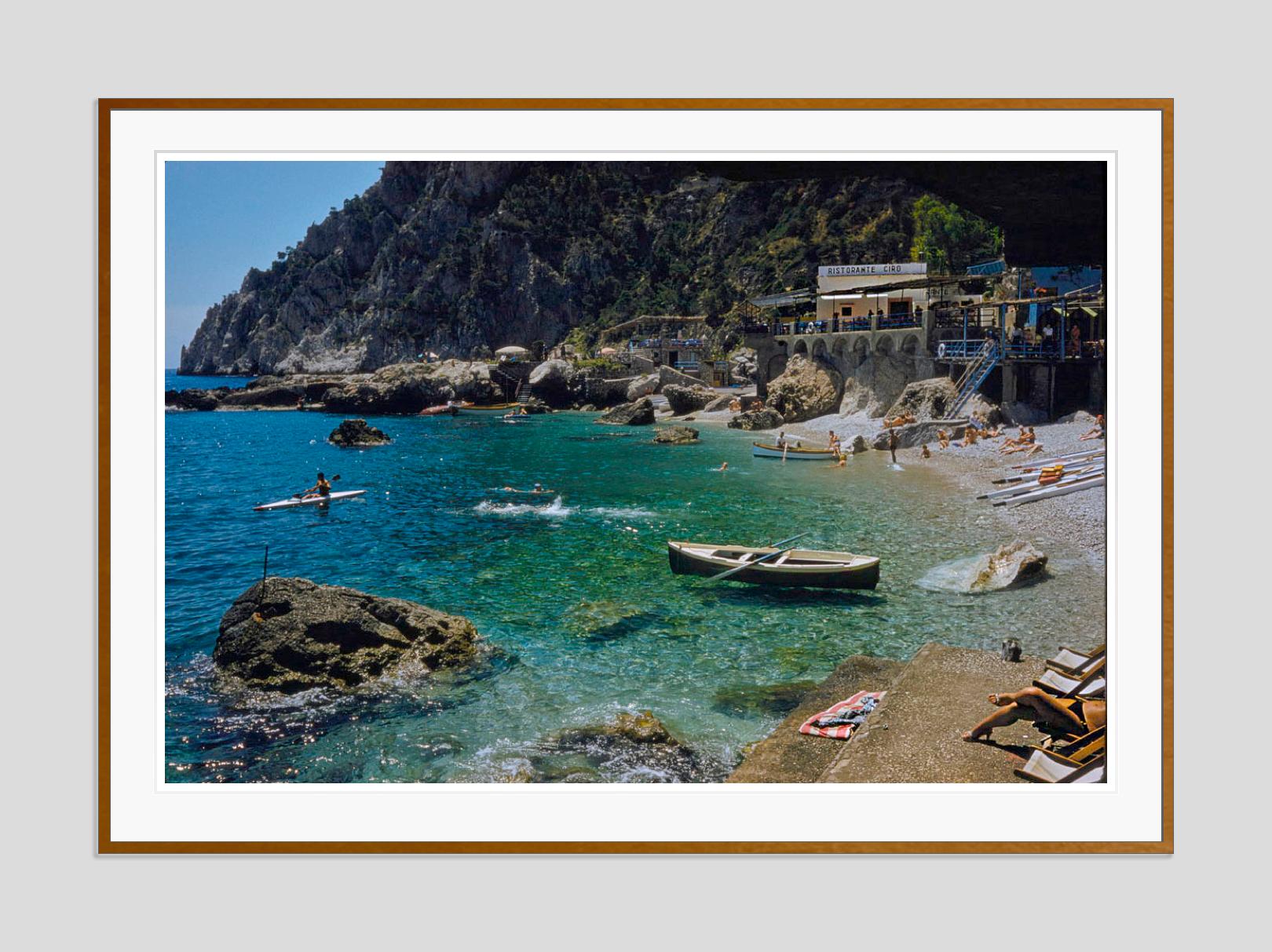 A Beach In Capri 1959 Oversize Limited Signature Stamped Edition  For Sale 1