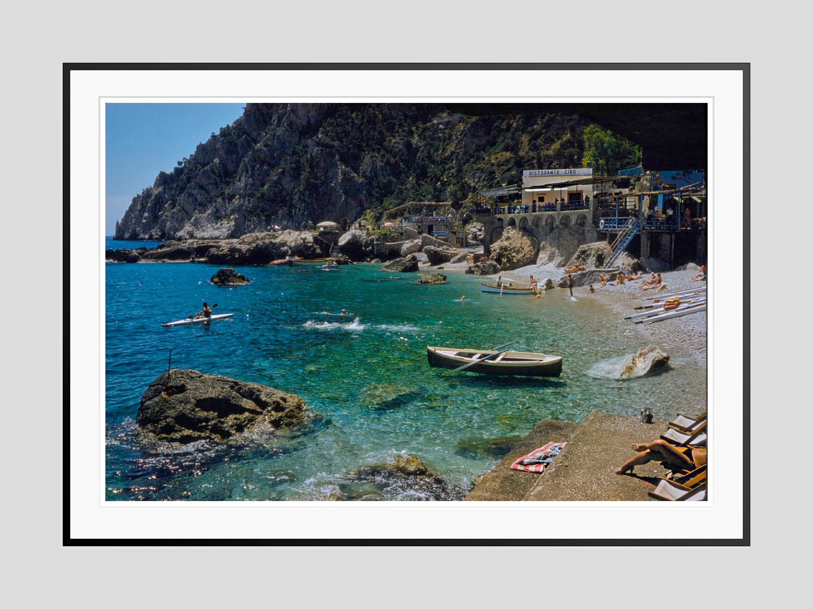 Una playa en Capri 1959 Edición limitada sobredimensionada con sello de firma en venta 3