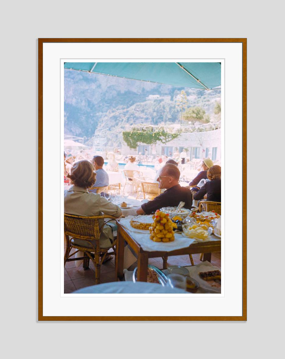A Beachside Meal In Capri 1959 Limited Signature Stamped Edition  - Photograph by Toni Frissell