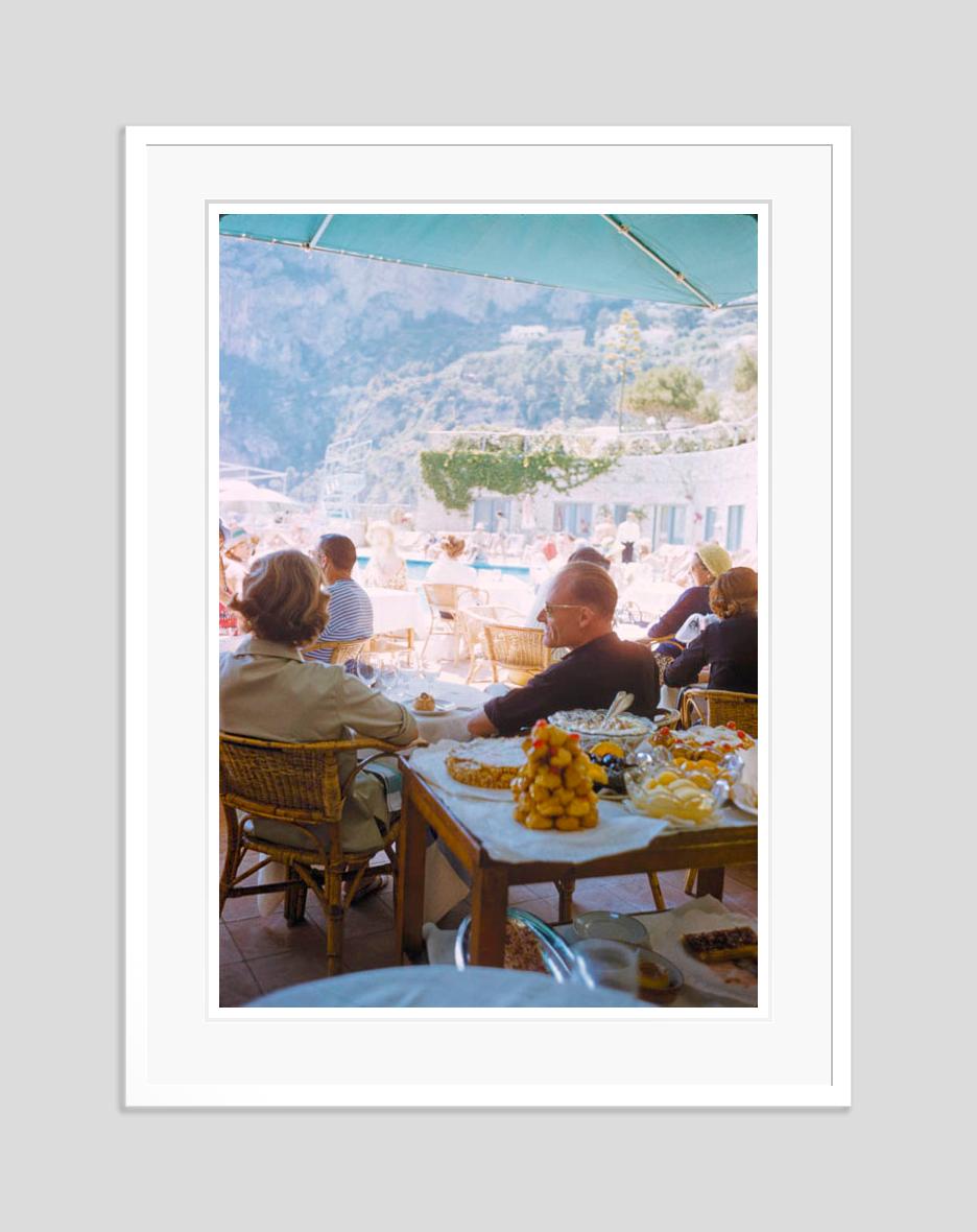 A Beachside Meal In Capri 1959 Limited Signature Stamped Edition  - Modern Photograph by Toni Frissell