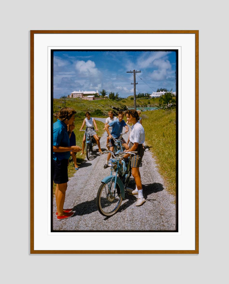 A Bike Trip In Bermuda 1960 Limited Signature Stamped Edition  - Photograph by Toni Frissell