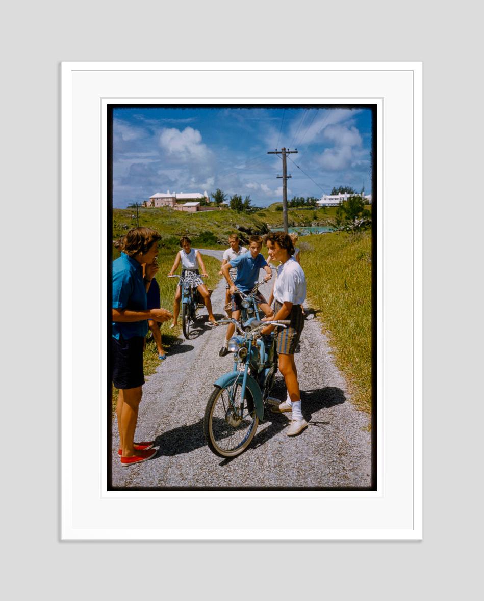 A Bike Trip In Bermuda 1960 Limited Signature Stamped Edition  - Modern Photograph by Toni Frissell