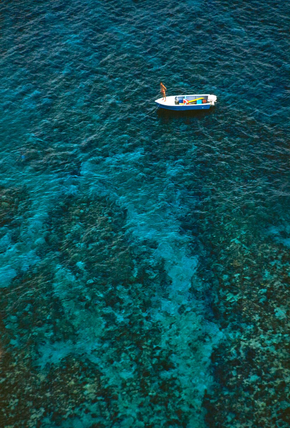 A Boat In Nassau 1960 Oversize Limited Signature Stamped Edition 