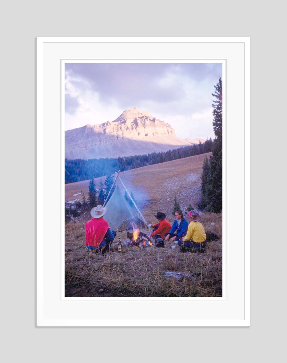 A Campfire On The Trail 1960 Limited Signature Stamped Edition  - Modern Photograph by Toni Frissell