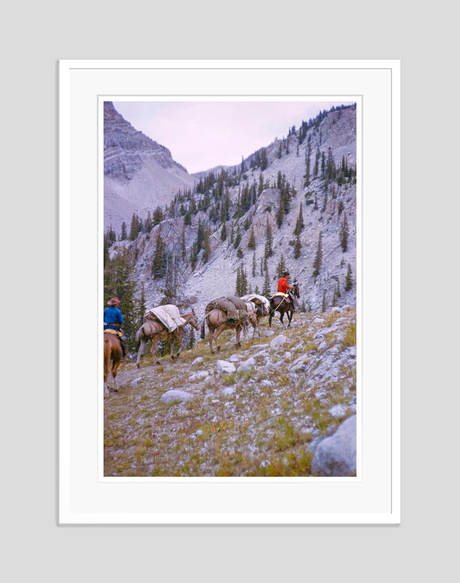 A Pack Trip In Wyoming, 1960, limitierte, gestempelte Auflage  (Moderne), Photograph, von Toni Frissell