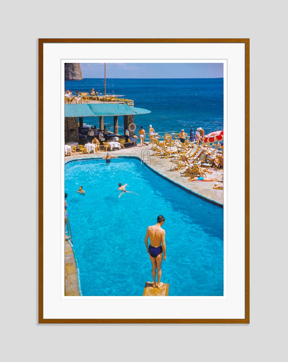A Pool In Capri 1959 Limited Signature Stamped Edition  - Photograph by Toni Frissell