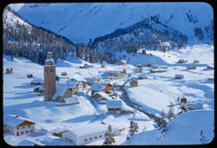 Une scène alpine à l'hiver 1955 - Édition limitée signée et estampillée 