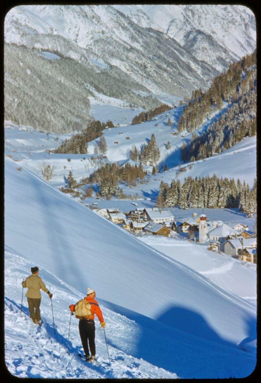 Toni Frissell Color Photograph - An Alpine Valley In Winter 1955 Limited Signature Stamped Edition 