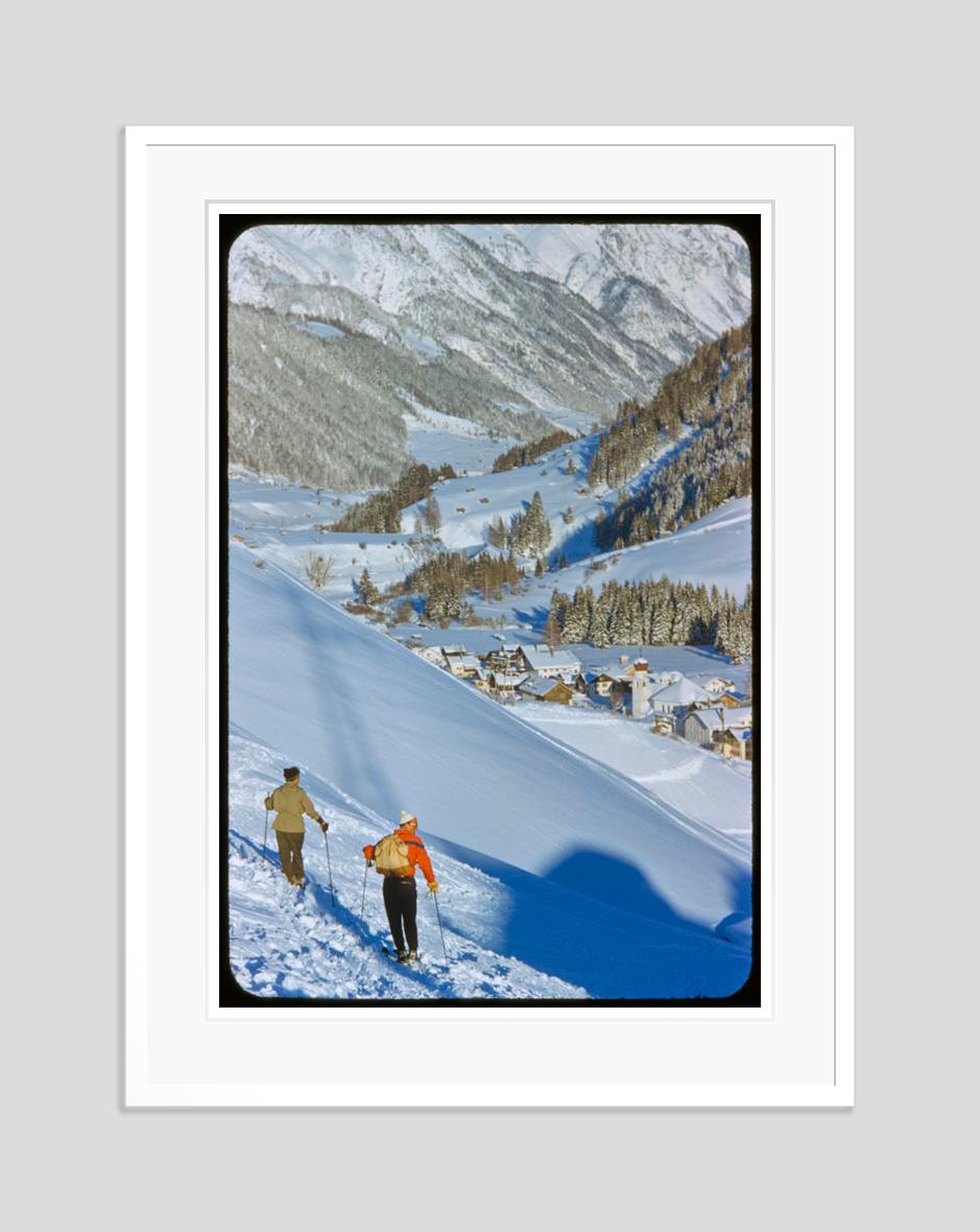 An Alpine Valley In Winter 1955 Oversize Limited Signature Stamped Edition  - Modern Photograph by Toni Frissell