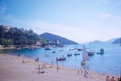 Barcos en la playa 1959 Edición limitada sobredimensionada con sello de firma