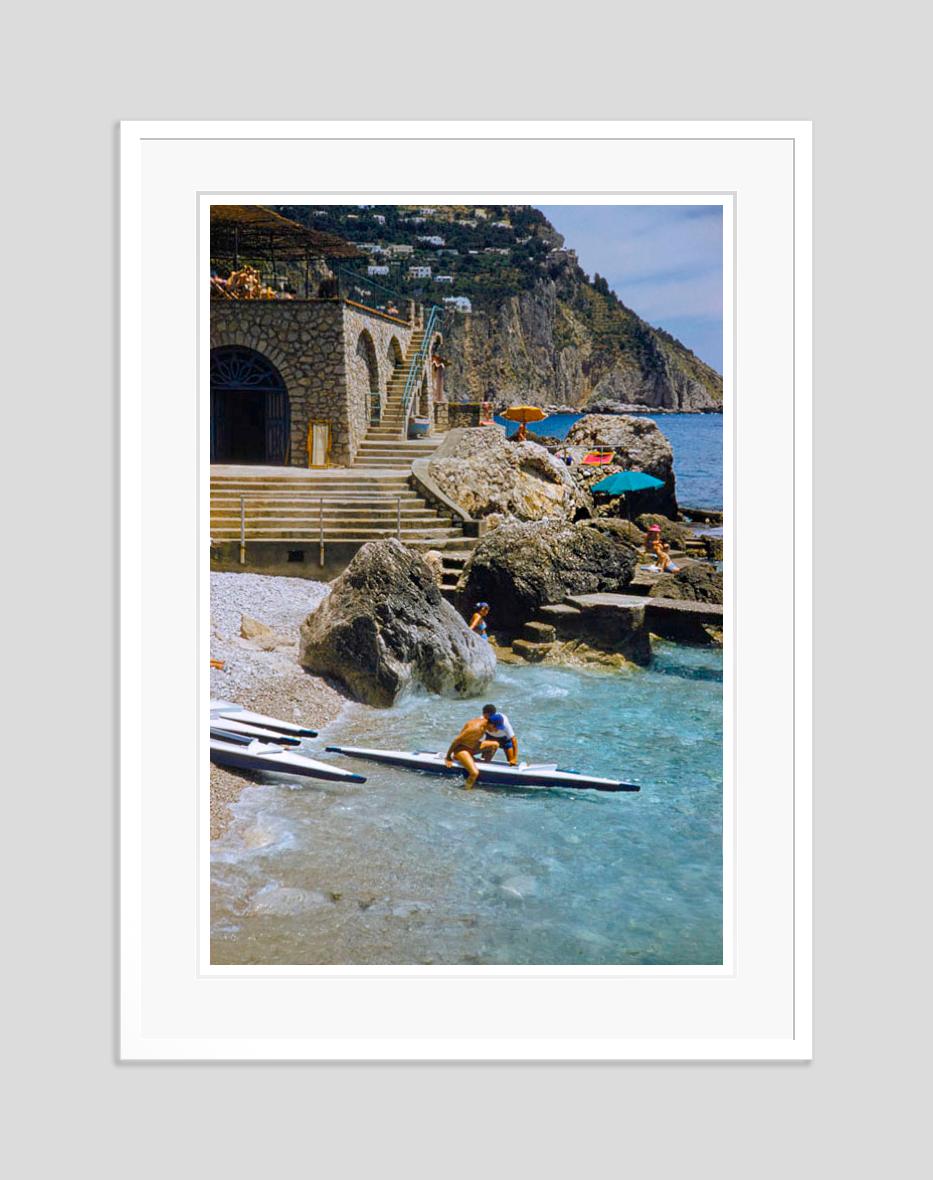 Canoeing In Capri 1959 Limited Signature Stamped Edition  - Modern Photograph by Toni Frissell