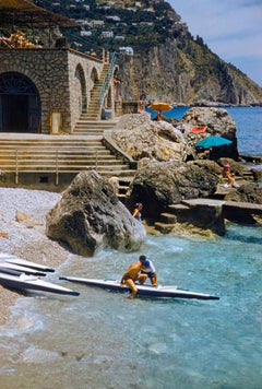 Canoeing In Capri 1959 Oversize Limited Signature Stamped Edition 