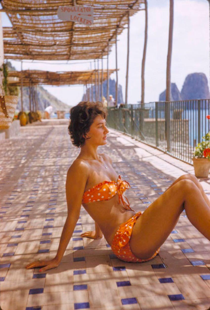Toni Frissell Color Photograph - Capri Fashion 1959 Oversize Limited Signature Stamped Edition 