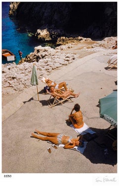 'Capri Sun Loungers' Unframed Limited Signature Stamped Edition
