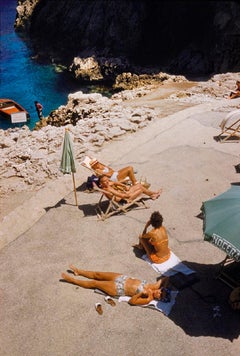 'Capri Sun Loungers' Unframed Limited Signature Stamped Edition