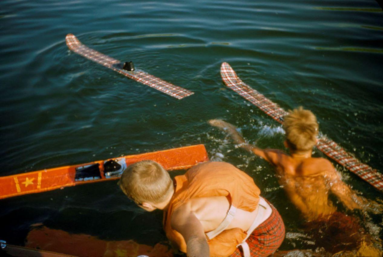 Toni Frissell Color Photograph - Children Water Skiing 1956 Limited Signature Stamped Edition 