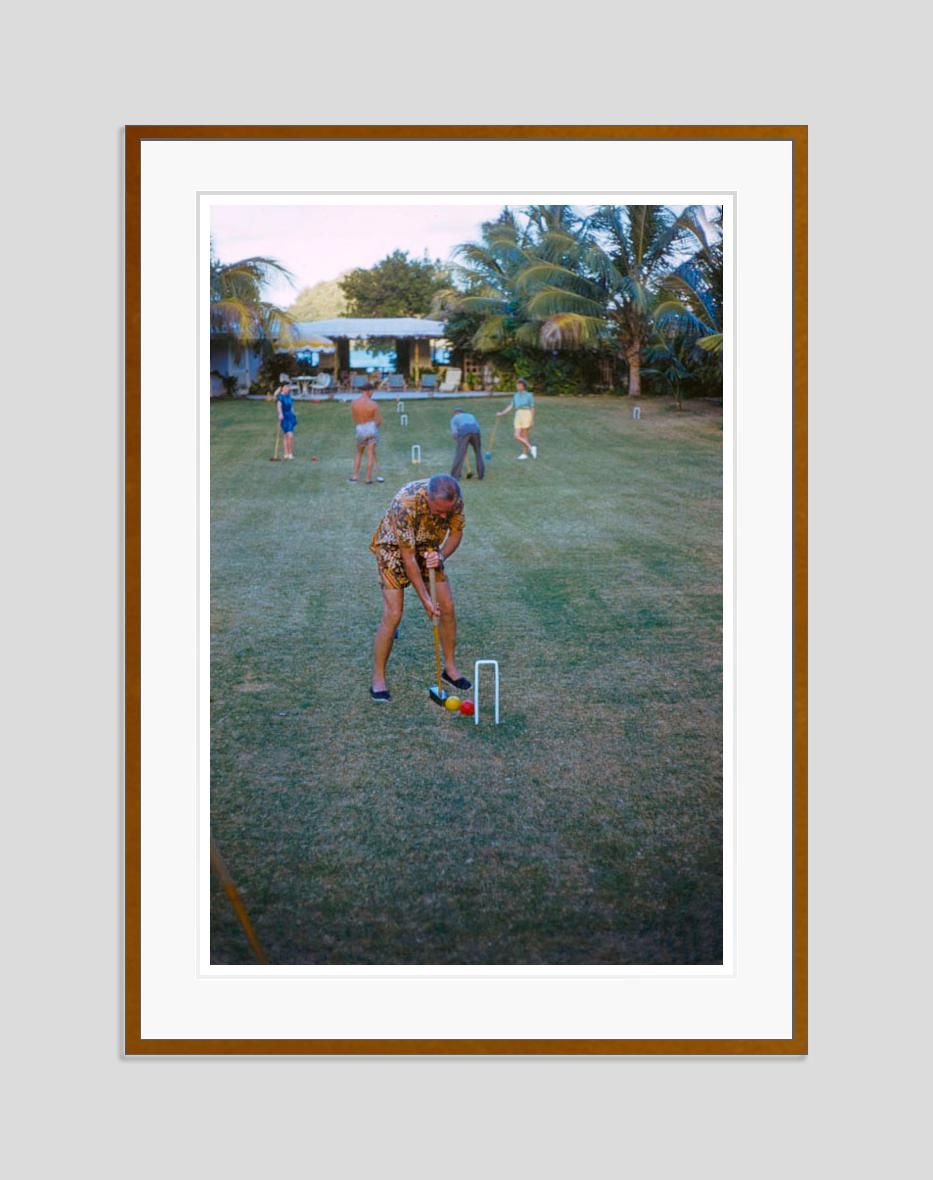 Croquet At The Mill Reef 1959 Edizione limitata con timbro autografo - Photograph di Toni Frissell