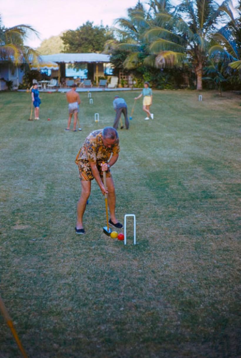 Toni Frissell Color Photograph - Croquet At The Mill Reef 1959 Oversize Limited Signature Stamped Edition 