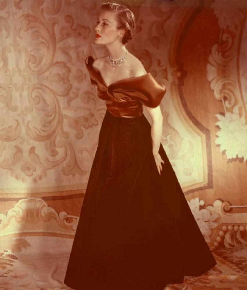 Toni Frissell Color Photograph - Evening Gown 1948 Limited Signature Stamped Edition 