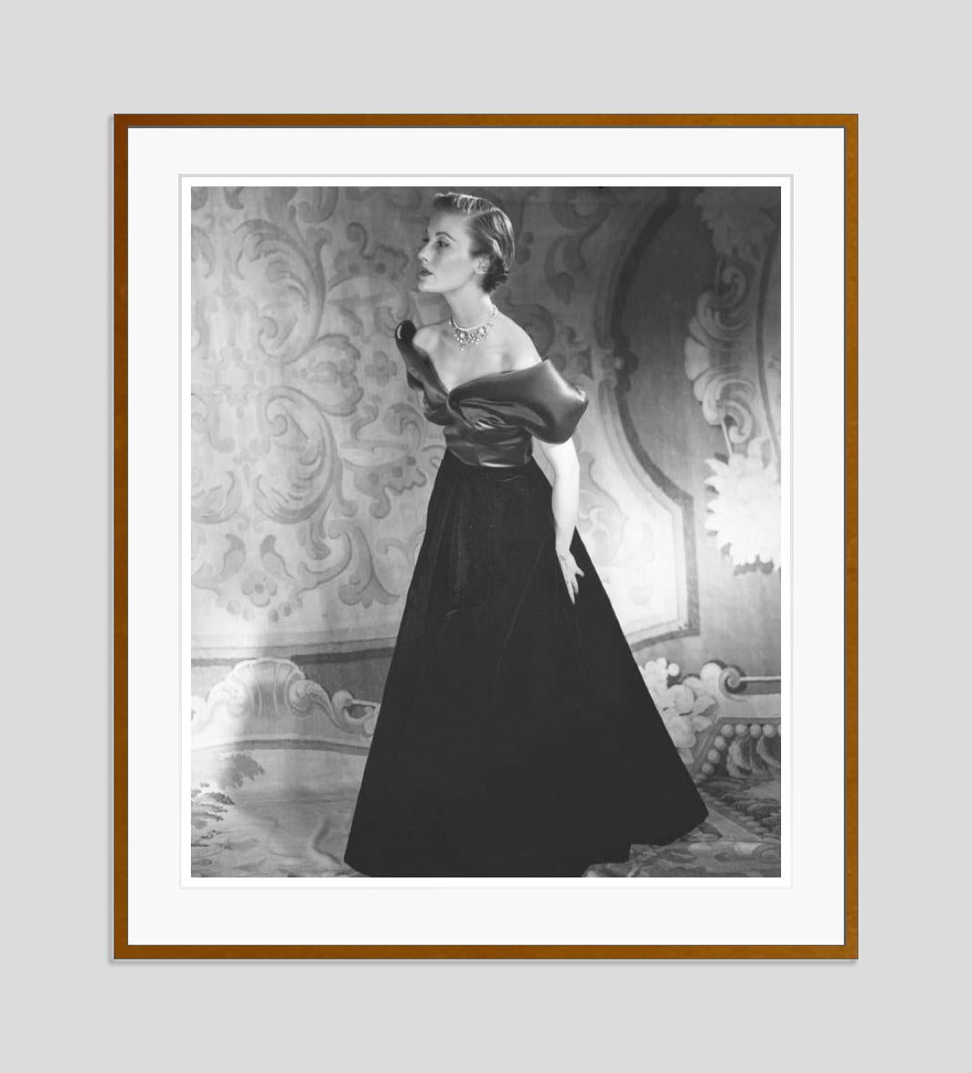 Evening Gown 1948 Oversize Limited Signature Stamped Edition  - Photograph by Toni Frissell