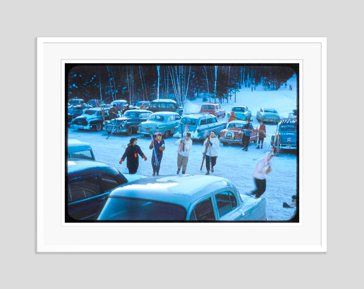 Gathering For A Days Skiing 1955 Oversize Limited Signature Stamped Edition  - Modern Photograph by Toni Frissell