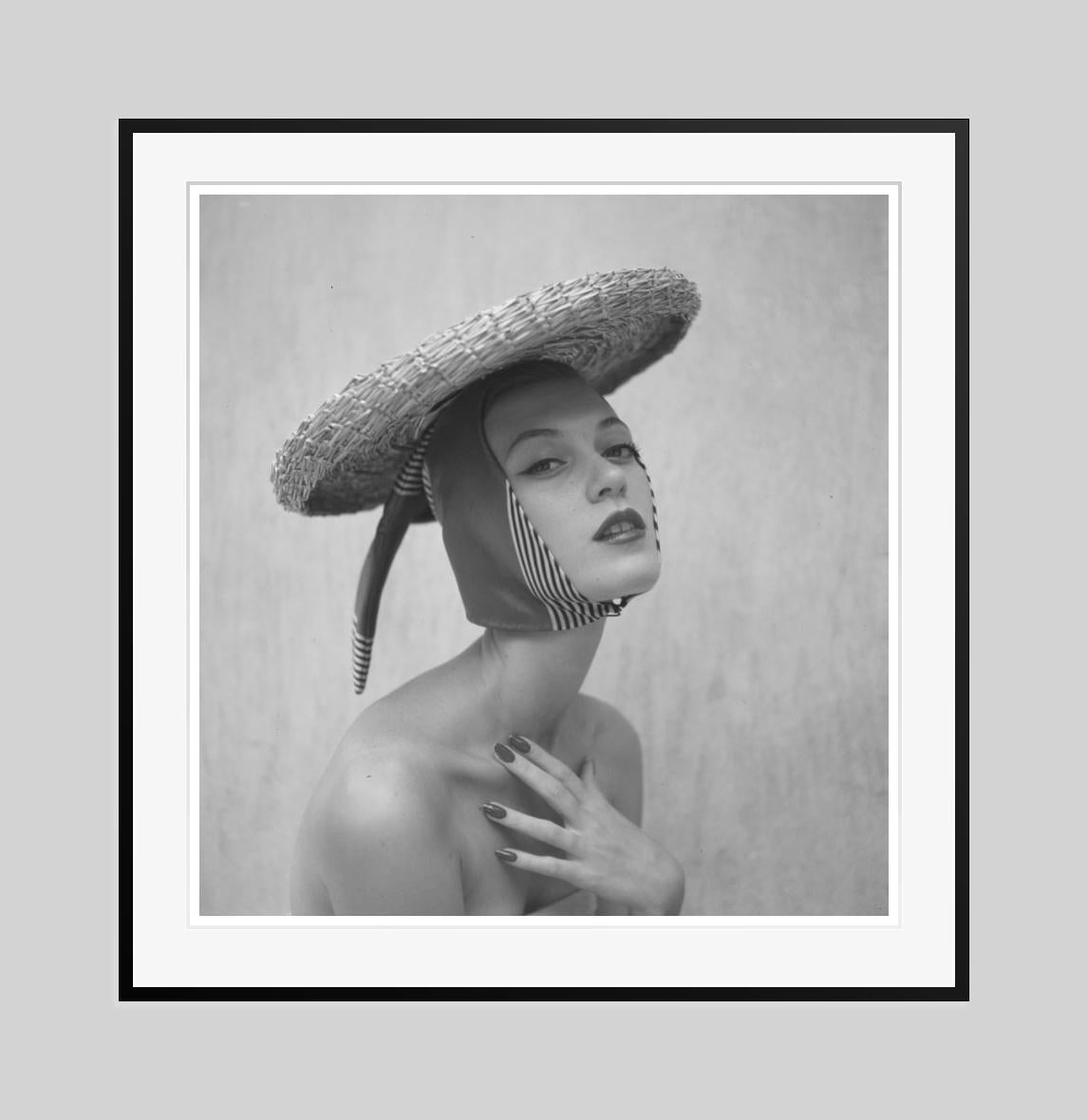  Girl In A Hat 1951 Limited Signature Stamped Edition  - Photograph by Toni Frissell