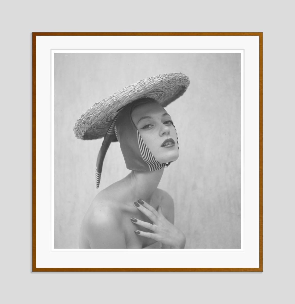  Girl In A Hat 1951 Limited Signature Stamped Edition  - Modern Photograph by Toni Frissell