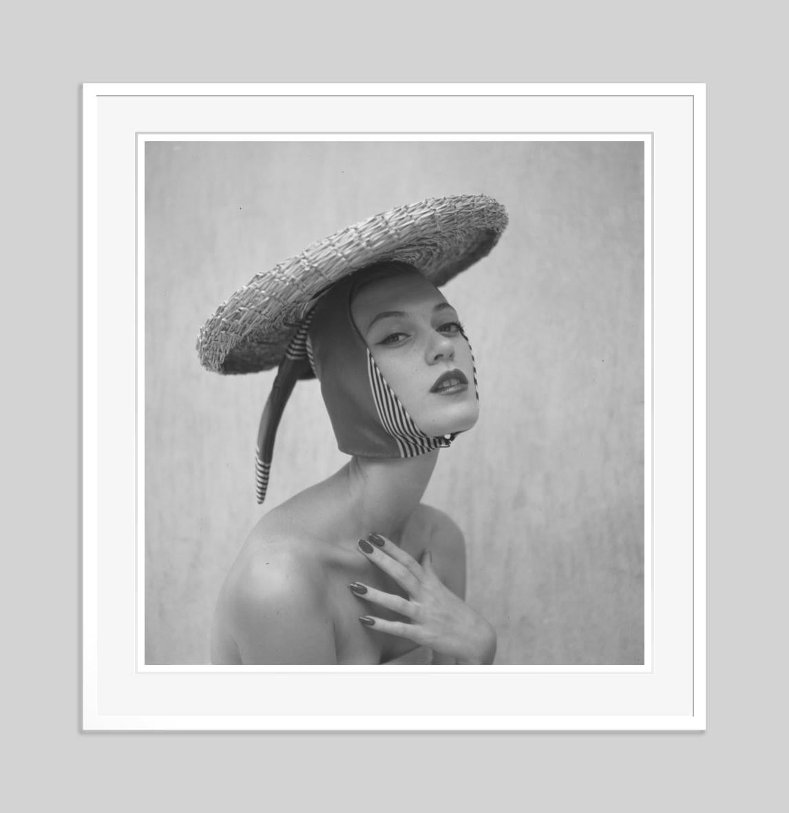Girl In A Hat 1951 Oversize Limited Signature Stamped Edition  - Modern Photograph by Toni Frissell