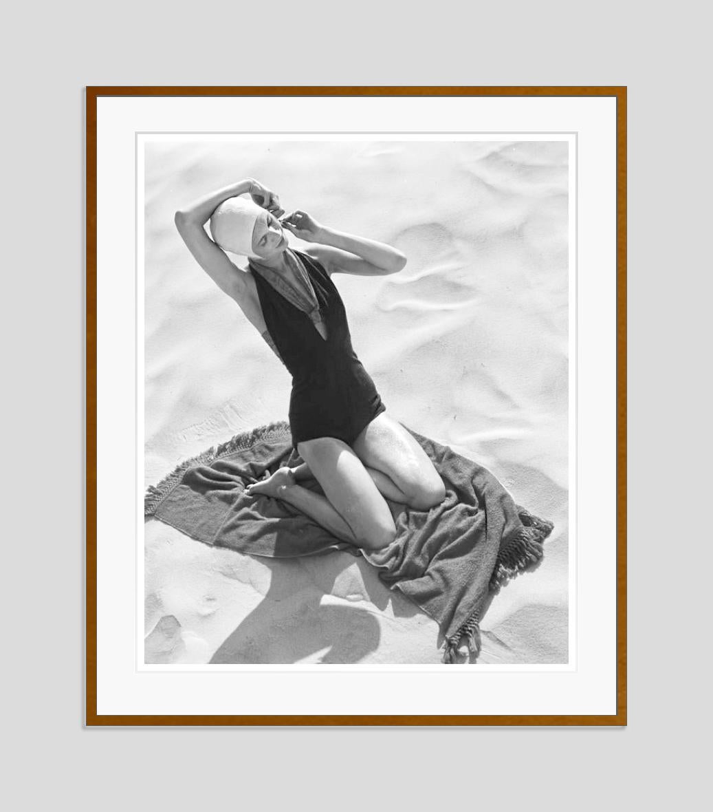 Girl On The Beach 1947 Oversize Limited Signature Stamped Edition  - Photograph by Toni Frissell