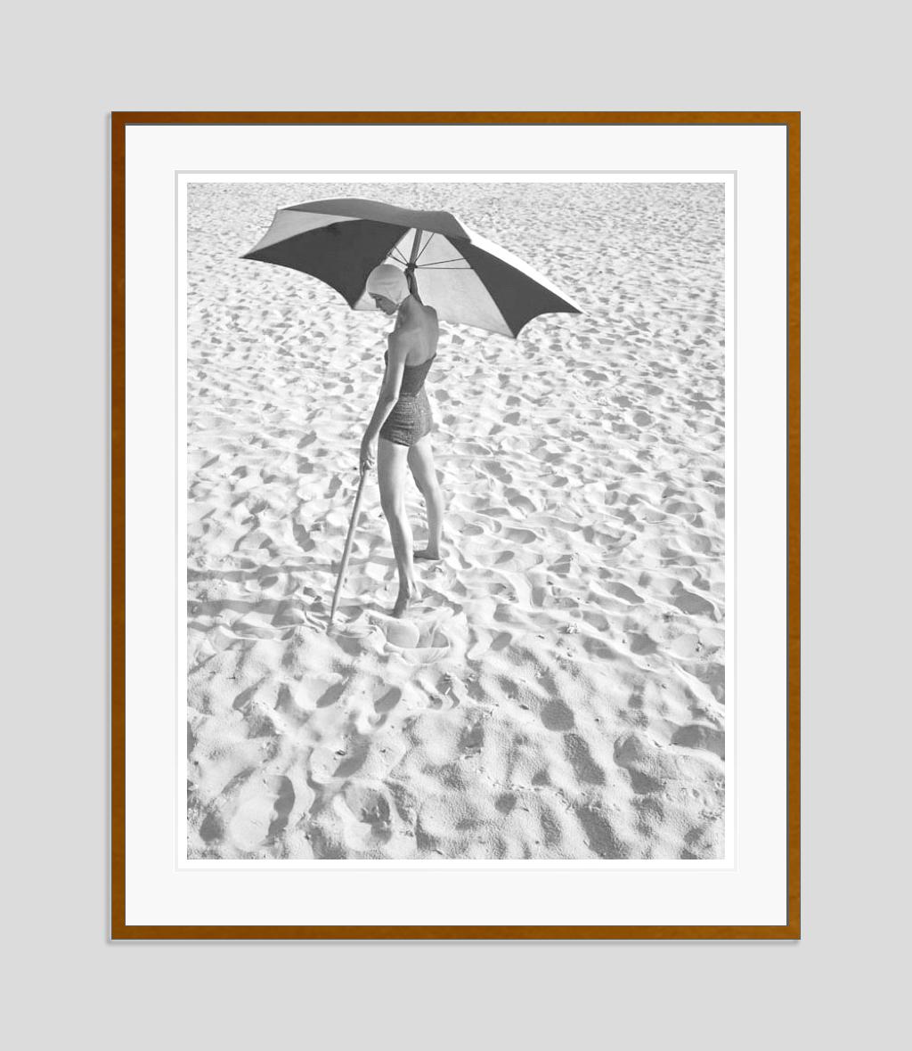 Girl On The Beach 1948 Limited Signature Stamped Edition - Photograph by Toni Frissell