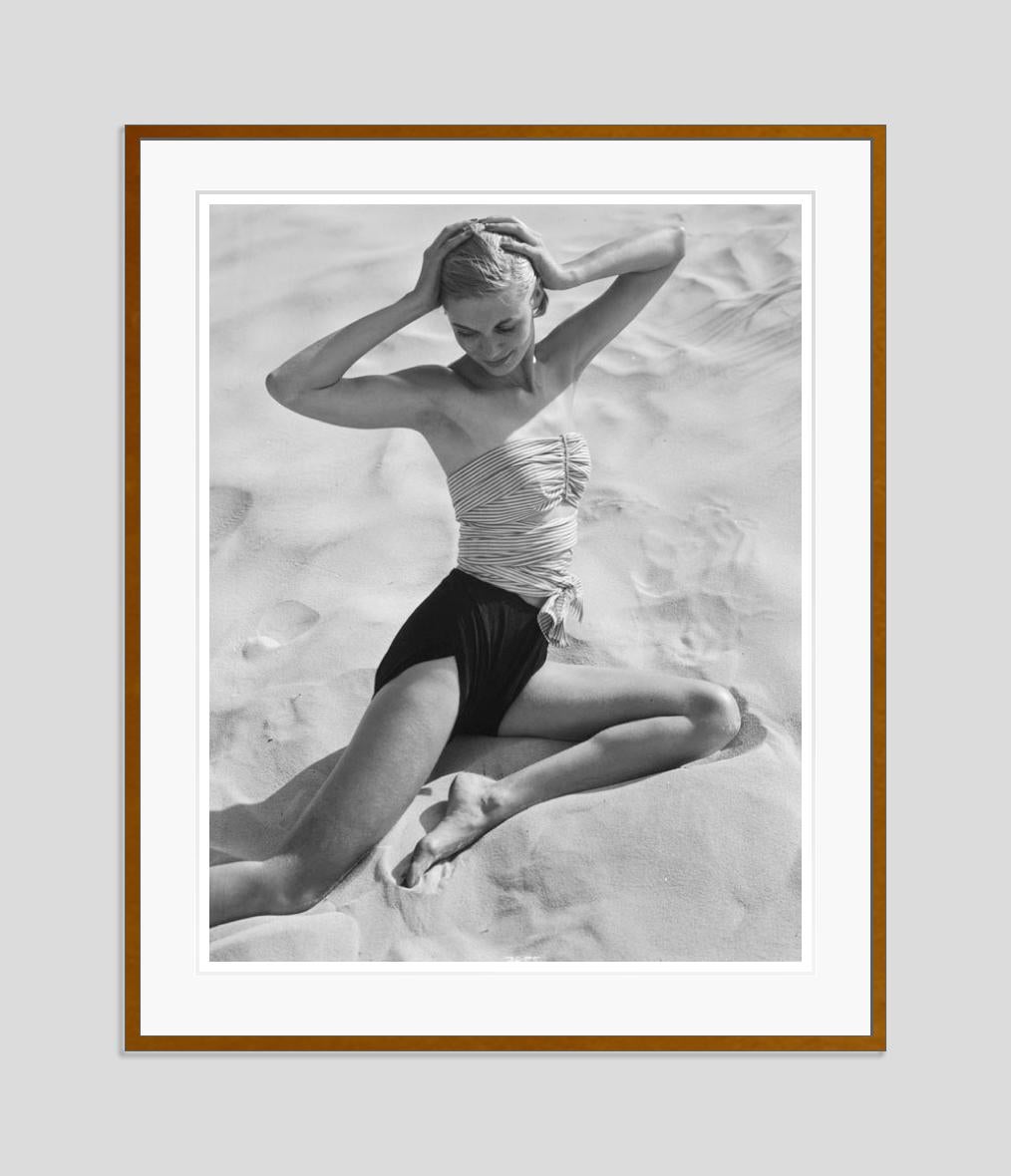 Girl On The Beach 1948 Limited Signature Stamped Edition - Photograph by Toni Frissell