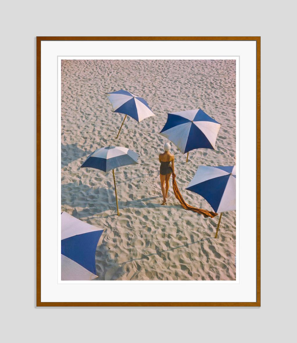Girl On The Beach 1948 Oversize Limited Signature Stamped Edition - Photograph by Toni Frissell