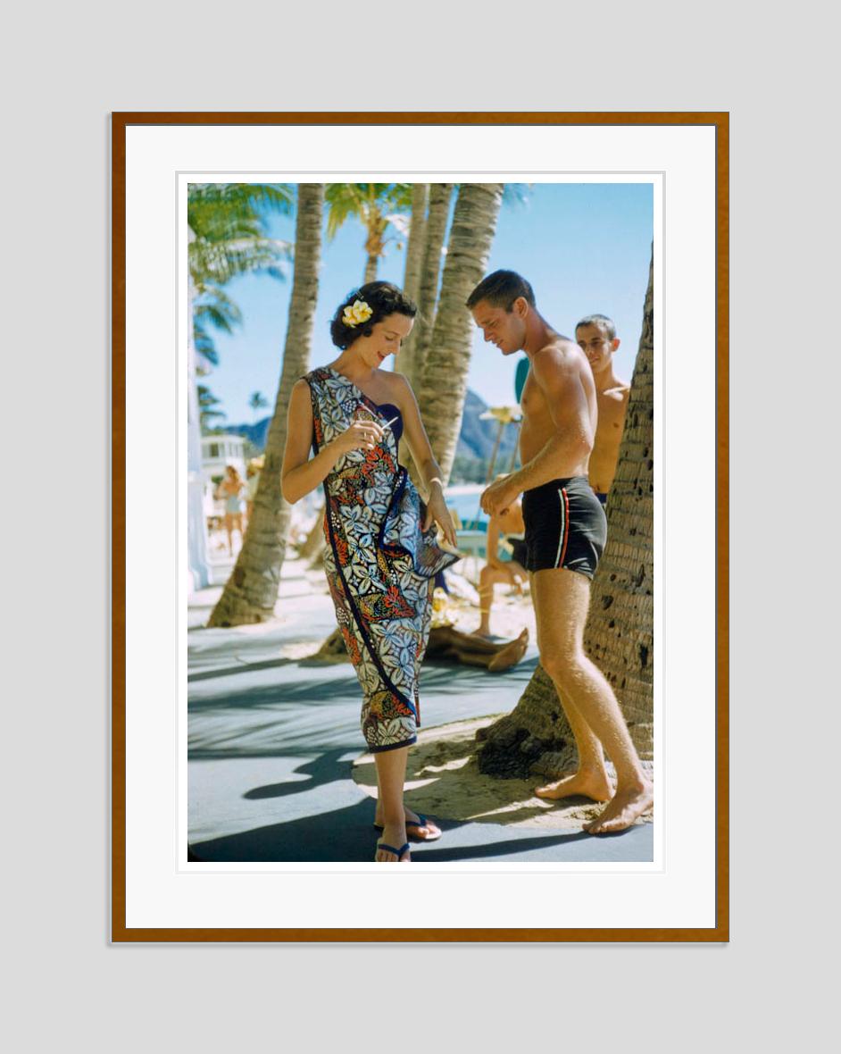 Hawaiian Scenes 

1957

A couple in beachwear, Hawaii

by Toni Frissell

40 x 30