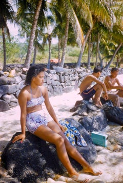 Hawaiianische Szenen in Übergröße, limitierte, gestempelte Auflage von 1957 