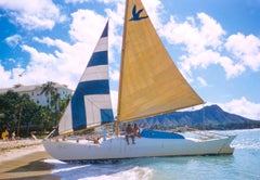 Escenas hawaianas 1957 Edición limitada sobredimensionada con sello de firma