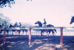 Race de chevaux à Saratago 1960 Édition limitée estampillée et signée