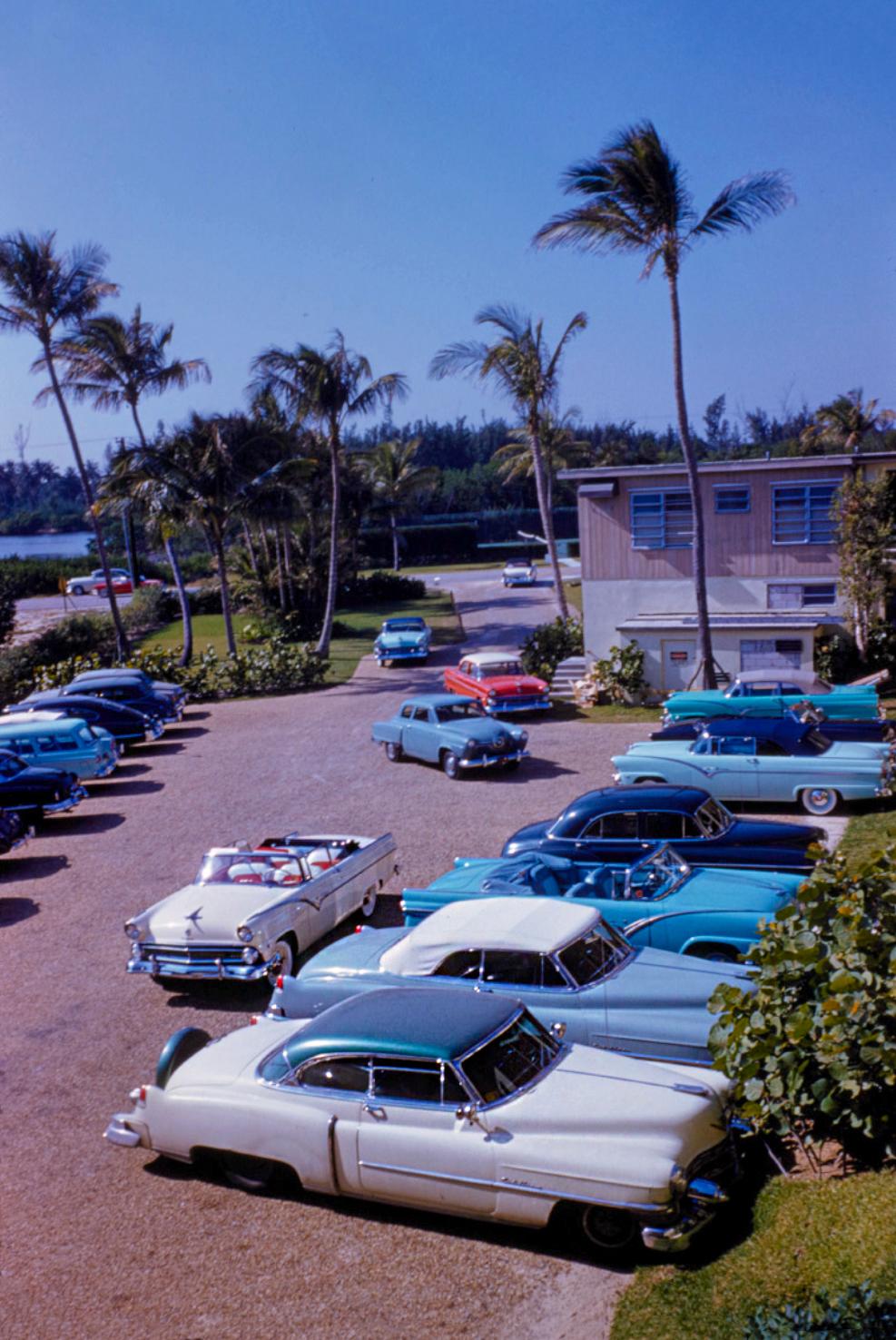 La Coquille Club, Florida Car Park
by Toni Frissell

40 x 30" inches / 101 x 76 cm paper size 
Archival pigment print
unframed 
(framing available please enquire) 

Limited Signature Stamped Edition 
numbered in ink and stamped with a blind embossed