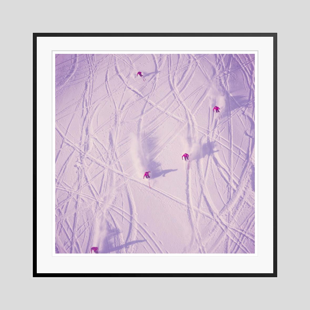 Mountain Top 1954 Oversize Limited Signature Stamped Edition (Violett), Color Photograph, von Toni Frissell