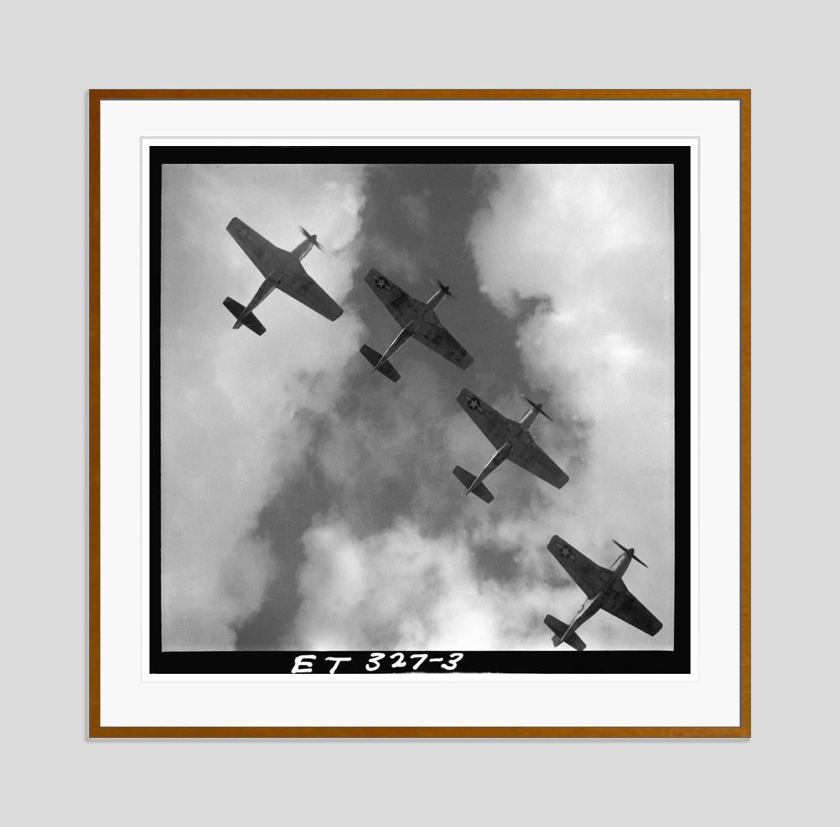 Mustangs In Flight 1945 Limited Signature Stamped Edition  - Photograph by Toni Frissell