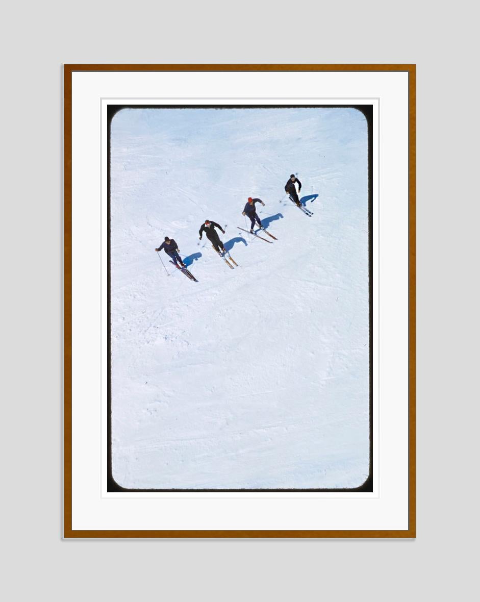 On The Piste 1955 Limited Signature Stamped Edition  - Modern Photograph by Toni Frissell
