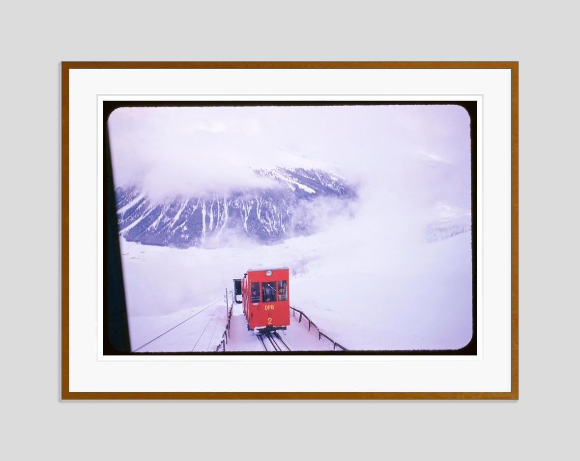 On The Way Up 1954 Limited Signature Stamped Edition - Purple Color Photograph by Toni Frissell