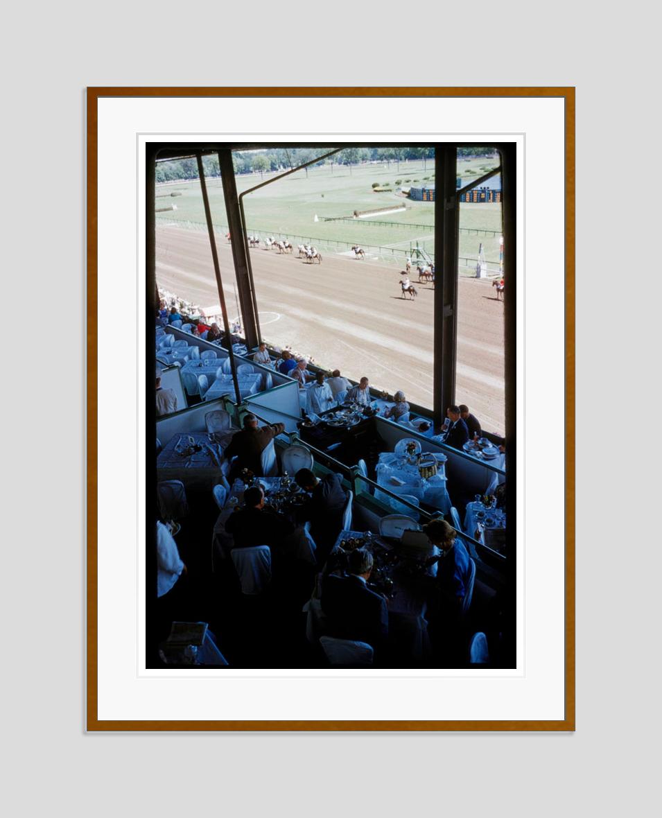  Racegoers At Saratago  1960 Limited Signature Stamped Edition  - Photograph by Toni Frissell