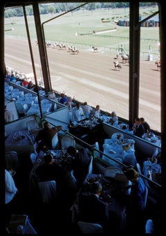 Racegoers In Saratago  1960 Oversize Limited Signature Stamped Edition 