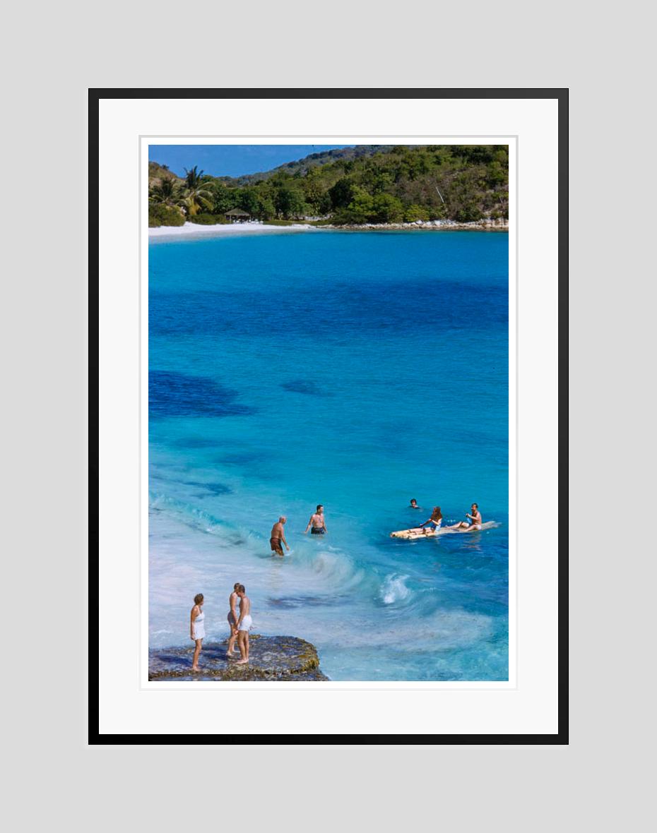   Rafting At The Mill Reef  1959 Limited Signature Stamped Edition  - Photograph by Toni Frissell