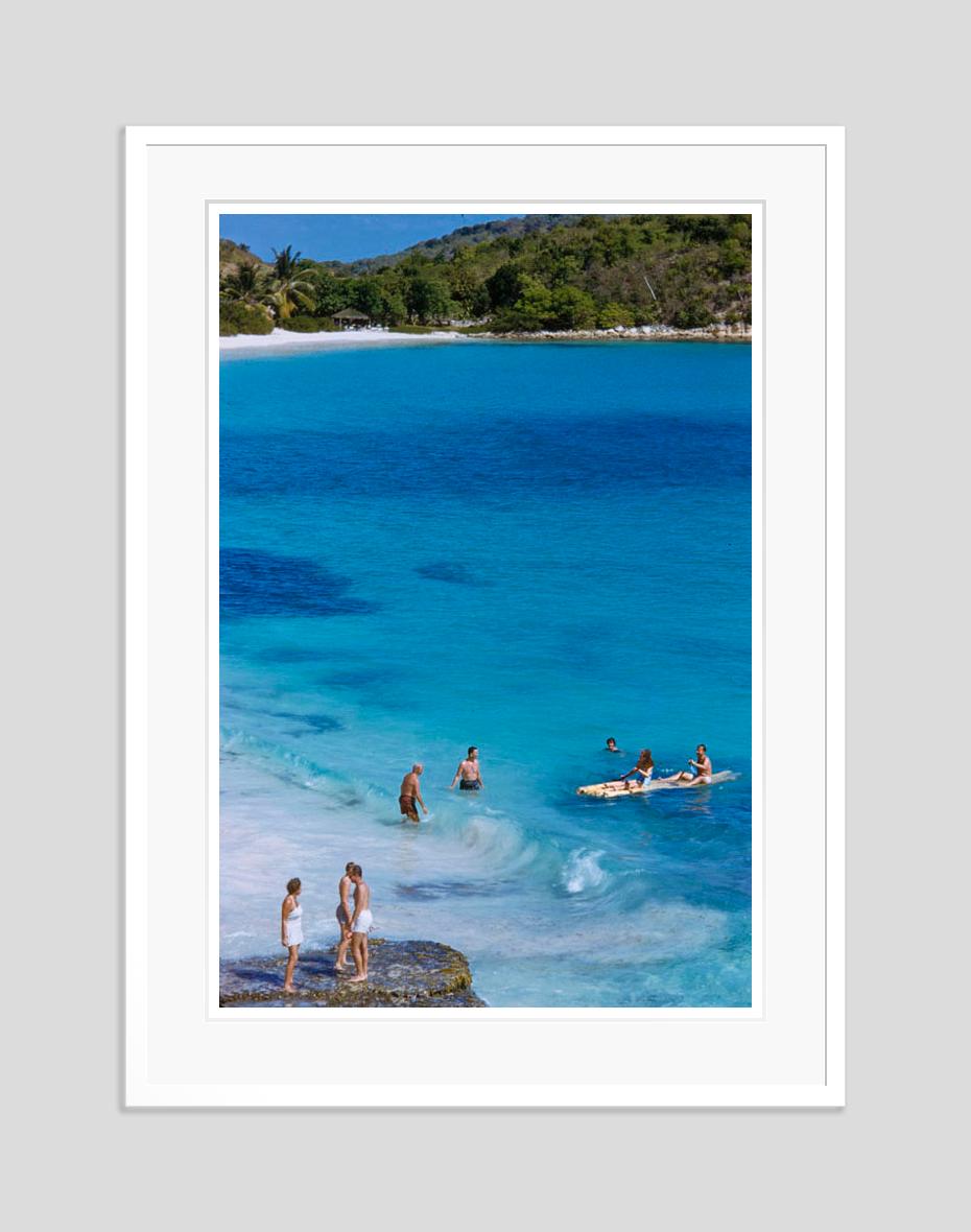   Rafting At The Mill Reef  1959 Limited Signature Stamped Edition  - Modern Photograph by Toni Frissell