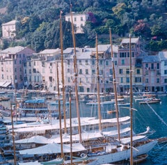 Rapallo Porto Genova Italia 1954 Oversize Edizione Limitata con Timbro della Firma