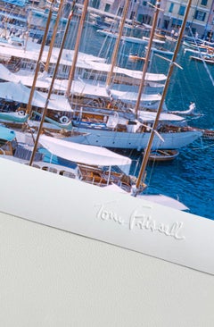 Rapallo Port Genoa Italy 1954 Oversize Limited Signature Stamped Edition