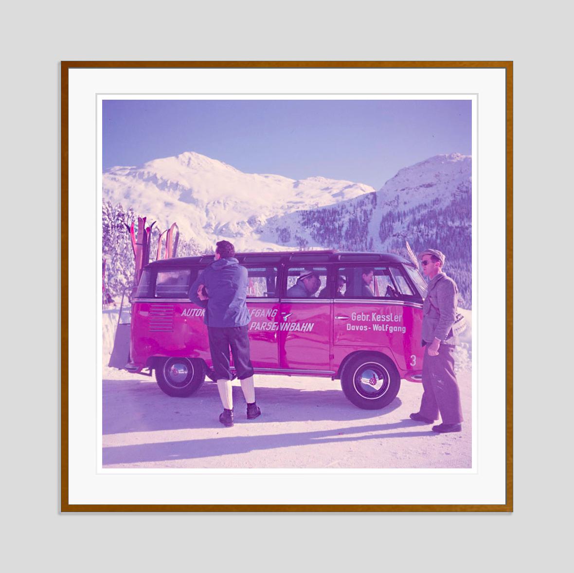 Ski Bus 1951 Limited Signature Stamped Edition  - Photograph by Toni Frissell