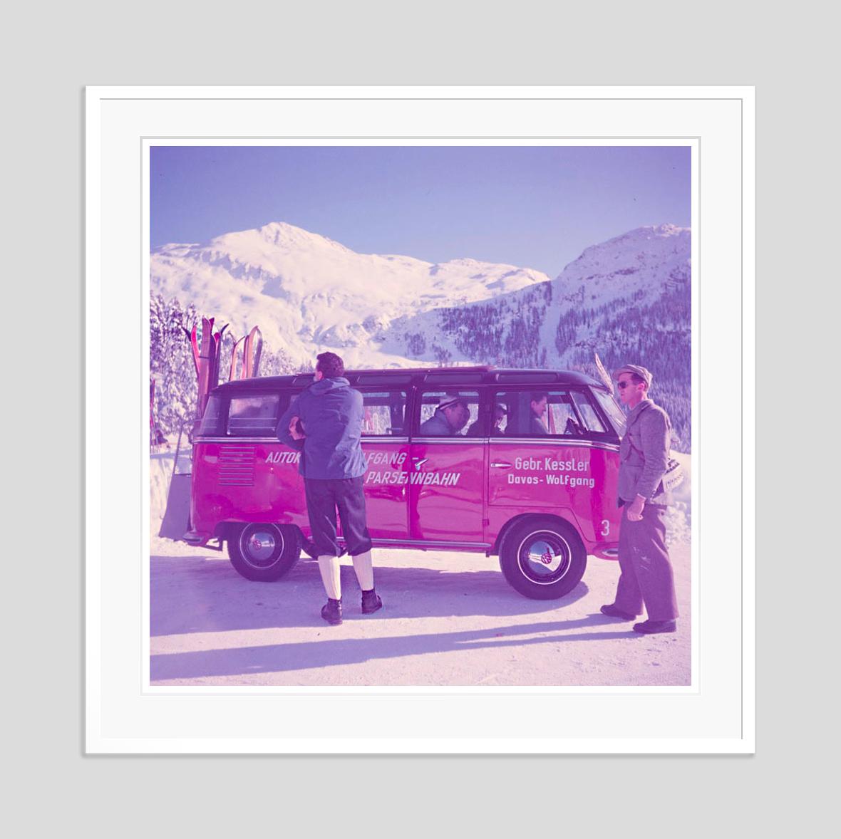 Ski Bus 1951 Limited Signature Stamped Edition  - Modern Photograph by Toni Frissell